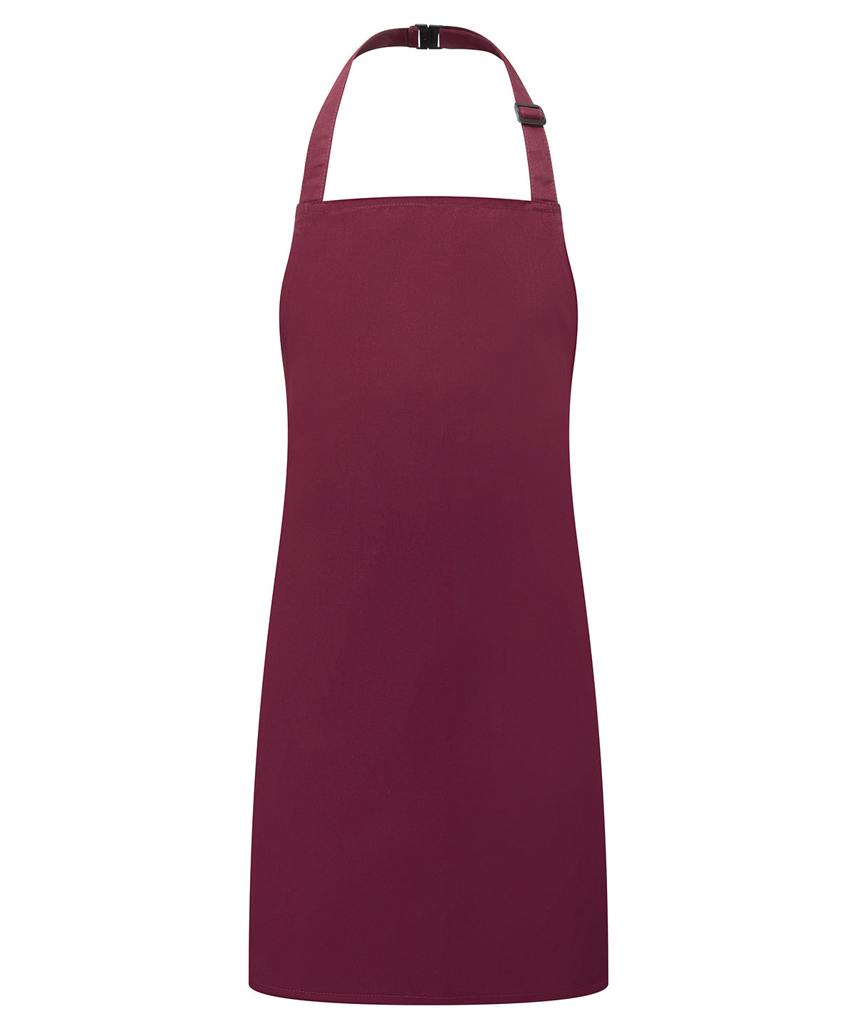Premier Kids bib apron in Burgundy, front view