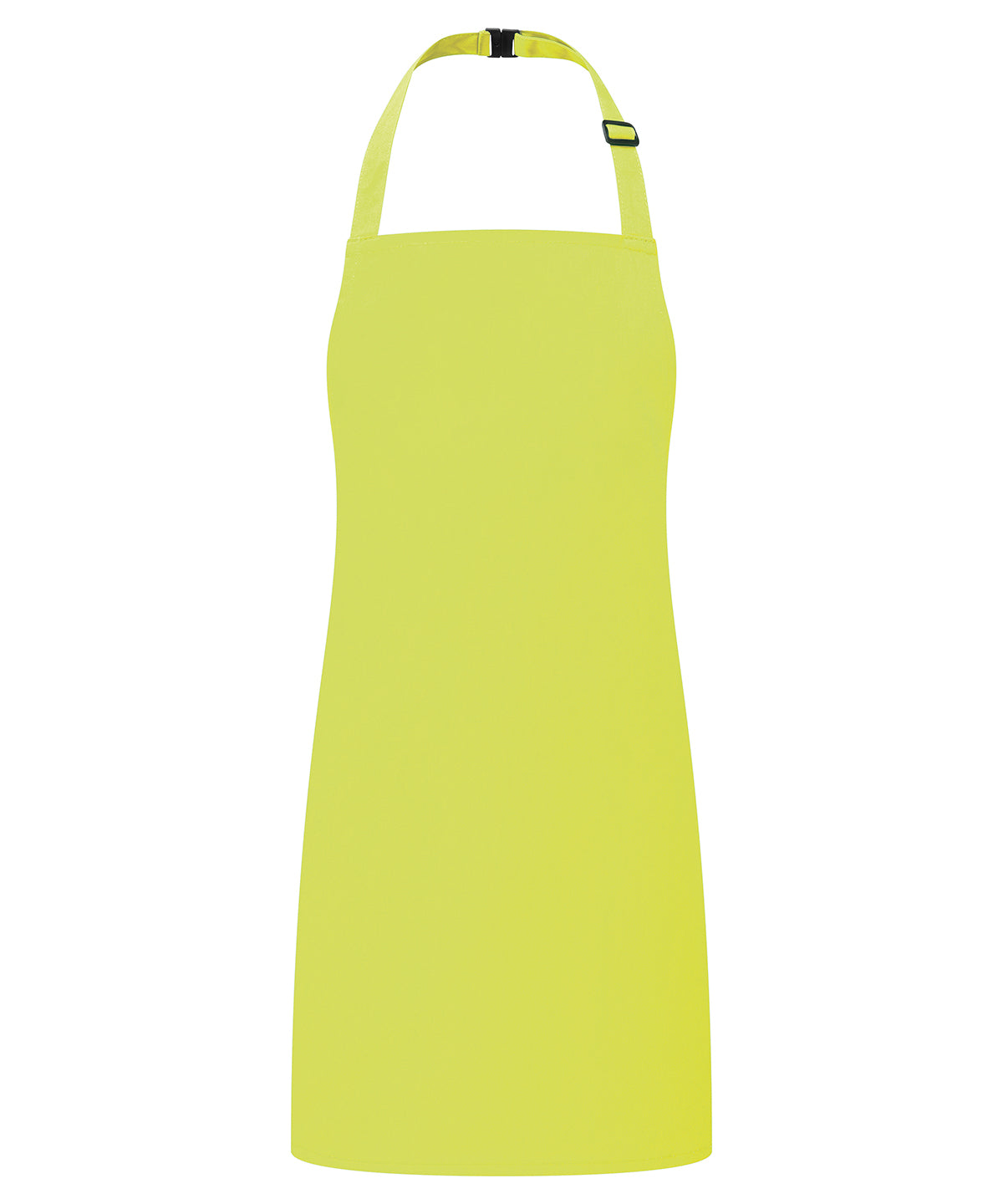 Premier Kids bib apron in Lime, front view