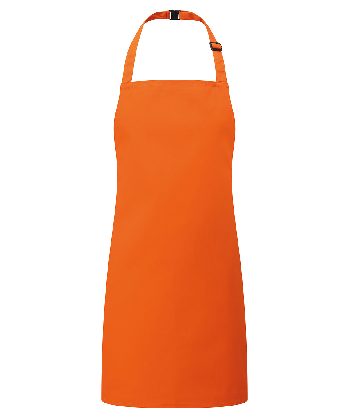 Premier Kids bib apron in Orange, front view