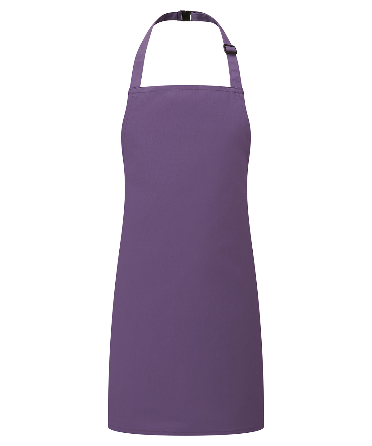 Premier Kids bib apron in Purple, front view