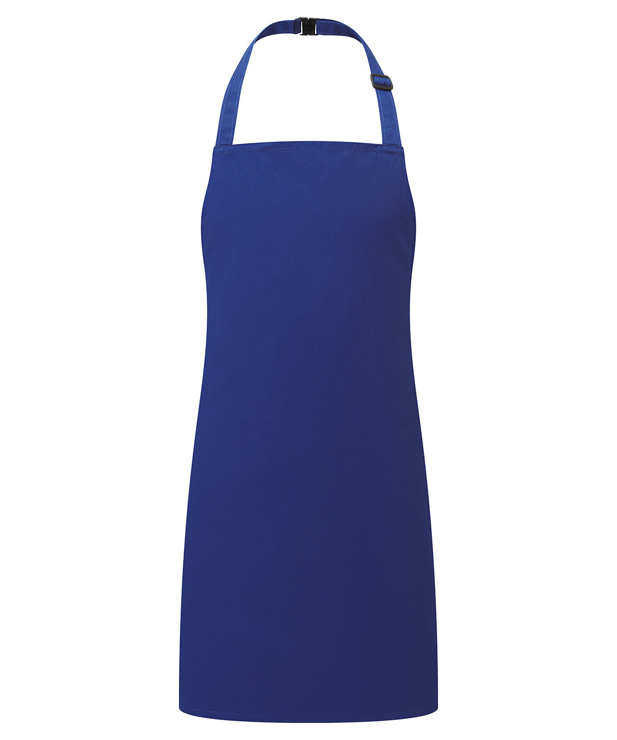 Premier Kids bib apron in Royal, front view