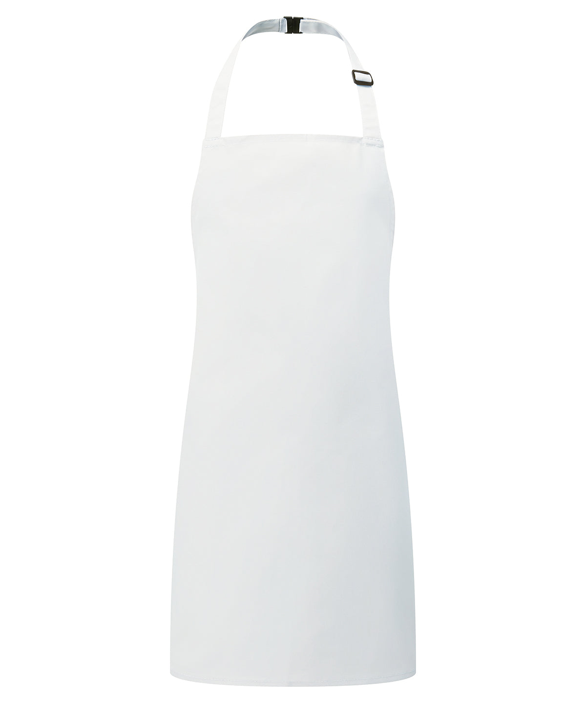 Premier Kids bib apron in White, front view