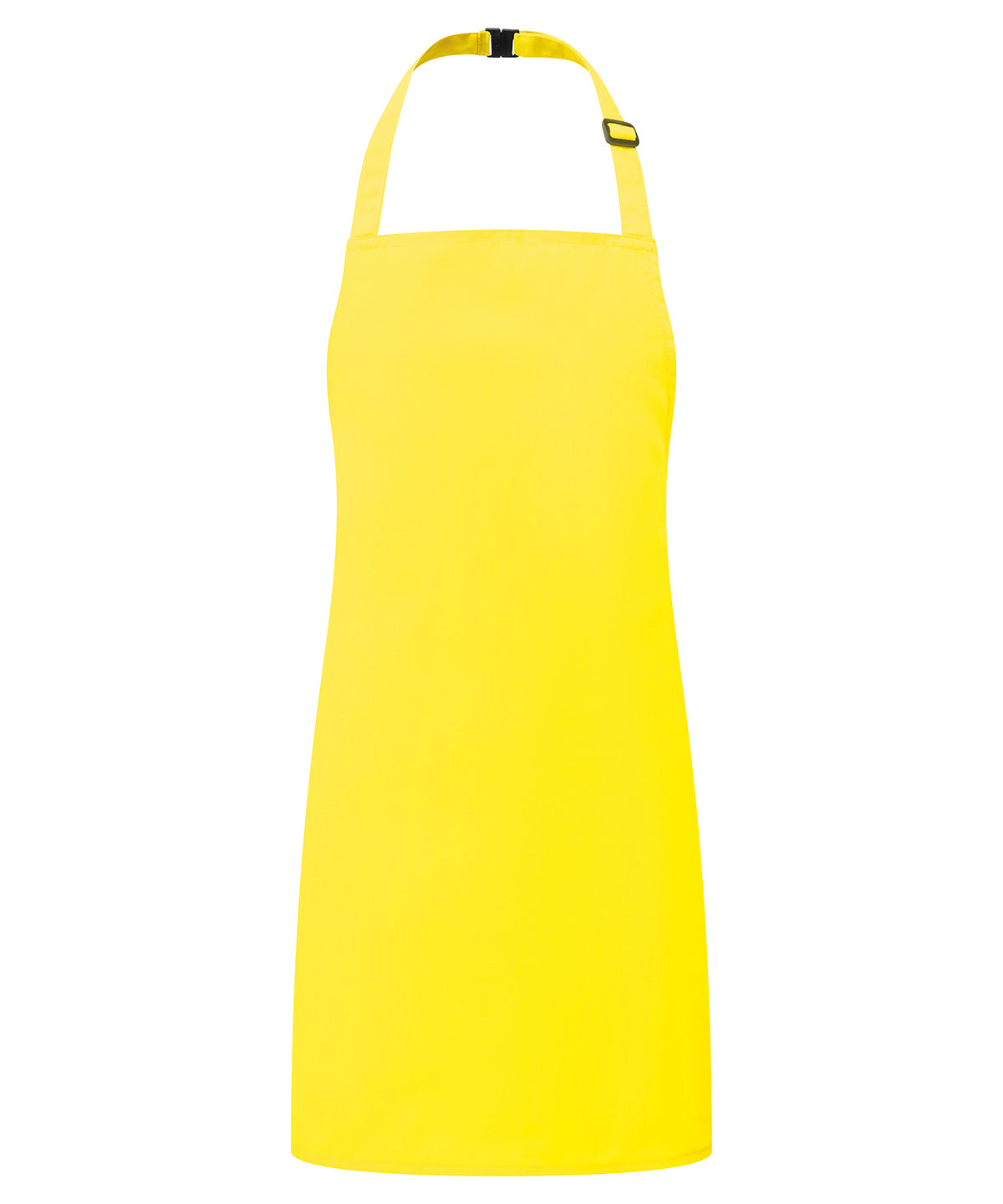 Premier Kids bib apron in Yellow, front view