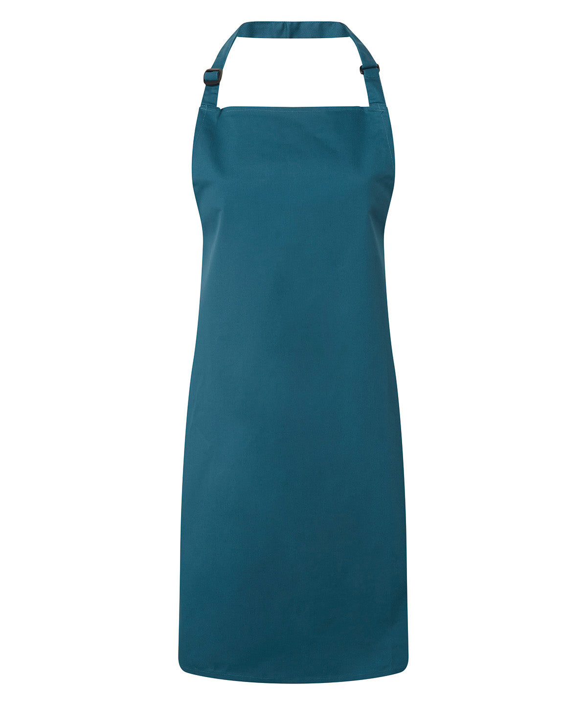 Premier Colours bib apron in Peacock, front view