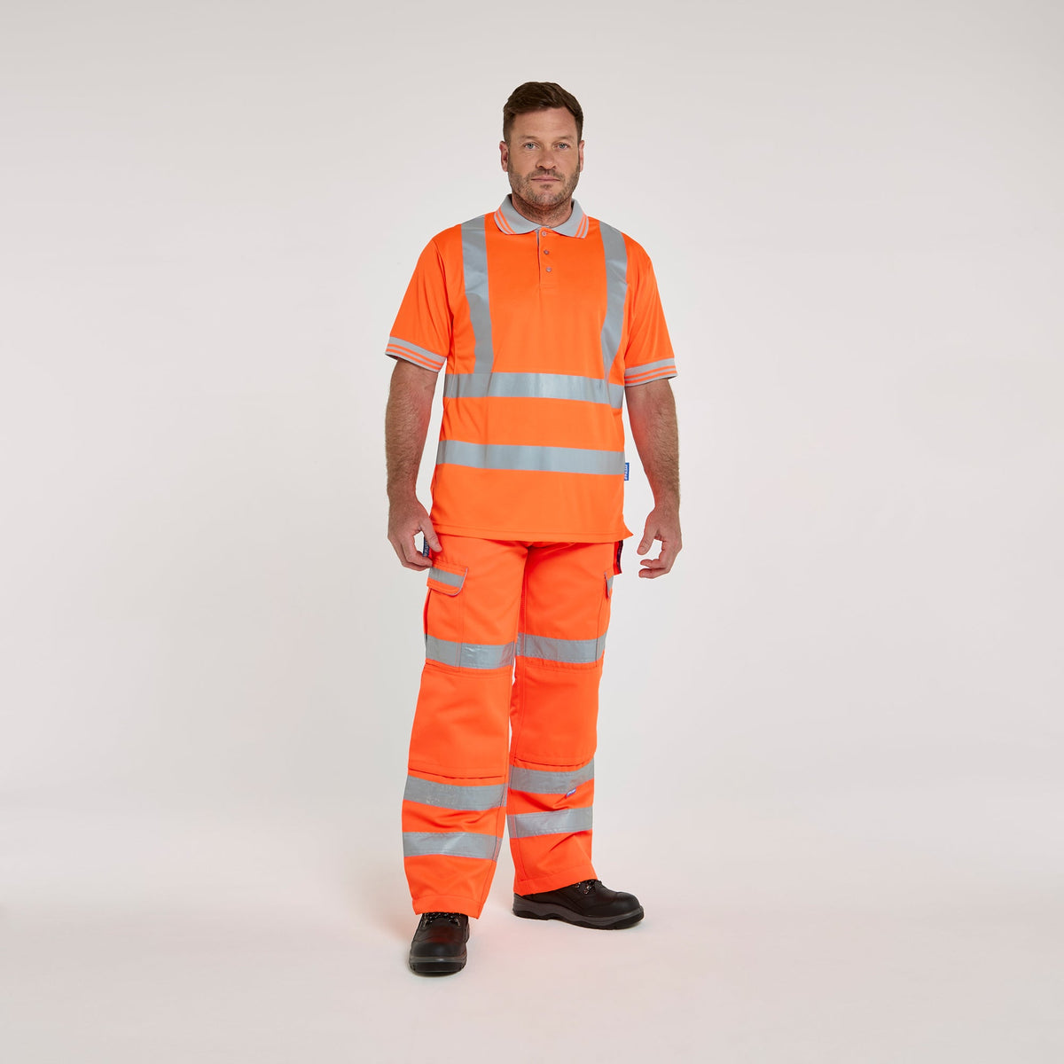 Pulsar Short Sleeve Polo Shirt Orange, image 2