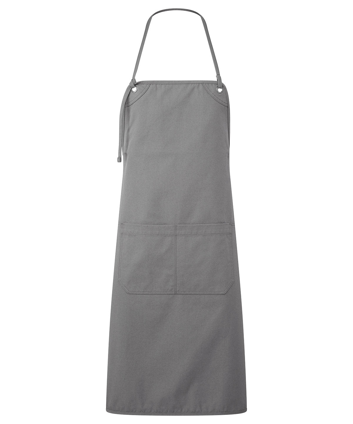 Premier ‘Artisan’s choice’ double-pocket canvas apron in Dark Grey, front view