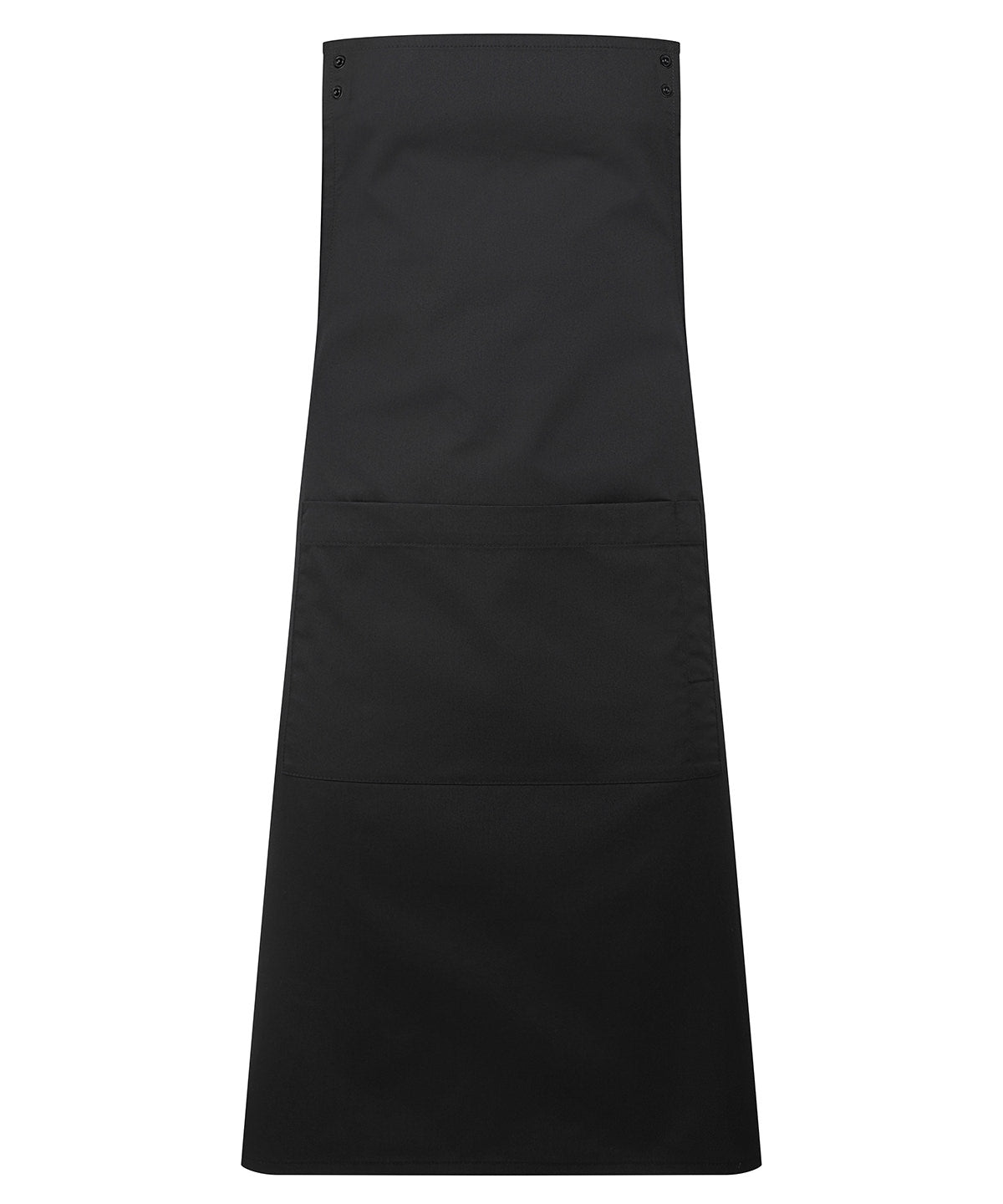 Premier ‘Swap & Pop’ Customisable Apron – Body in Black, front view
