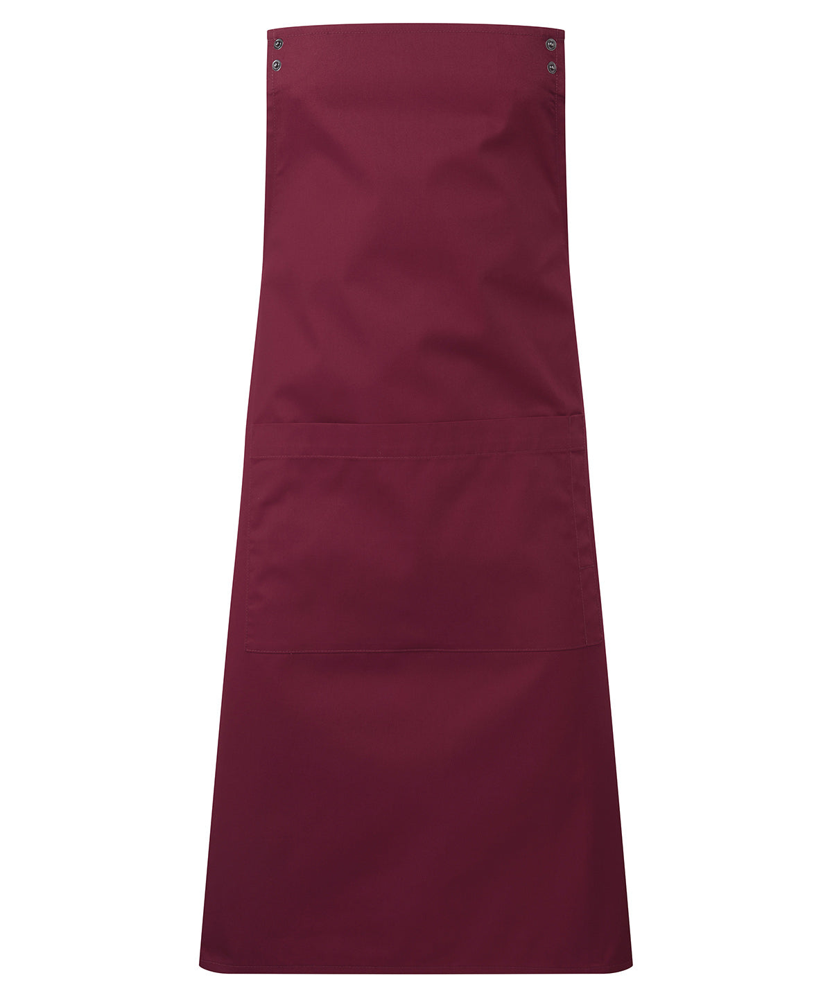 Premier ‘Swap & Pop’ Customisable Apron – Body in Burgundy, front view