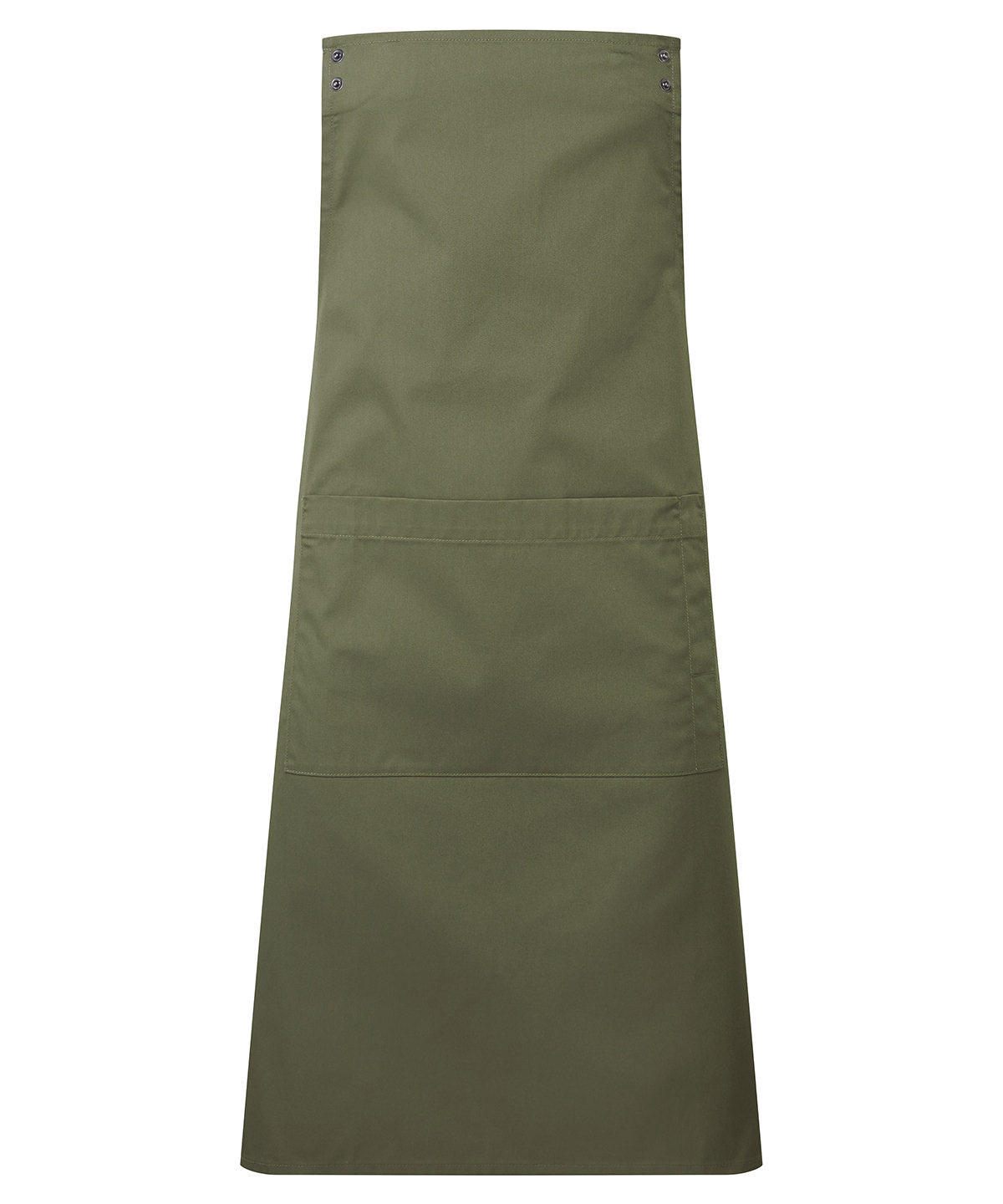 Premier ‘Swap & Pop’ Customisable Apron – Body in Olive, front view