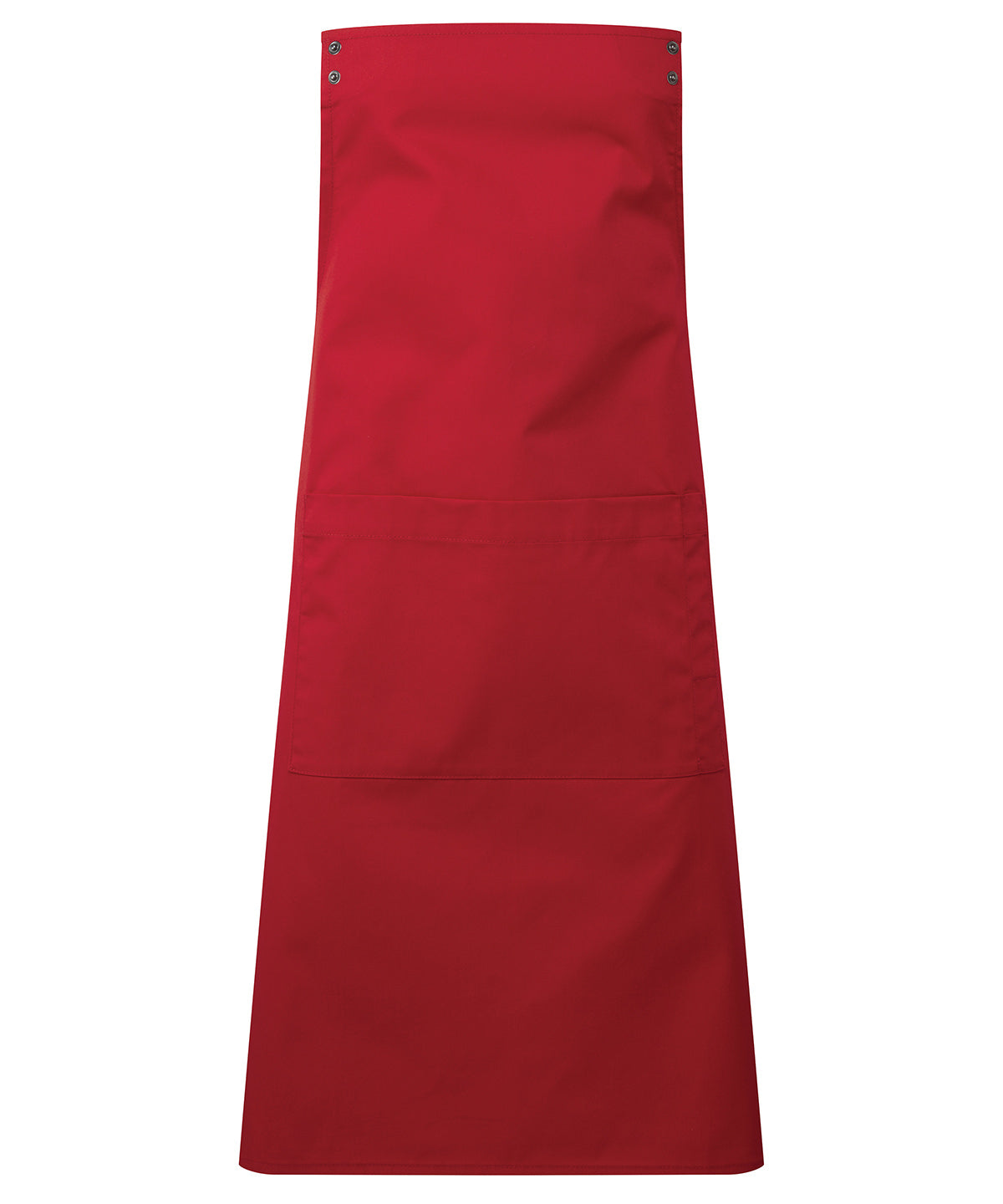Premier ‘Swap & Pop’ Customisable Apron – Body in Red, front view