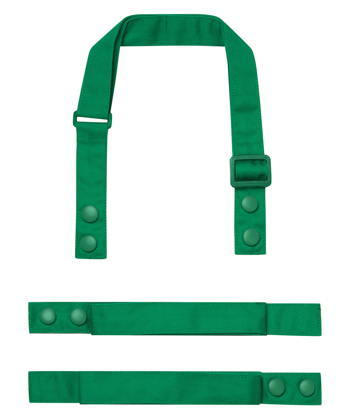 Premier ‘Swap & Pop’ Customisable Apron – Straps in Emerald, front view
