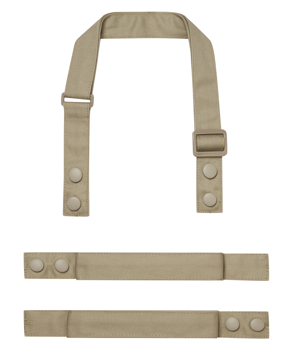 Premier ‘Swap & Pop’ Customisable Apron – Straps in Khaki, front view