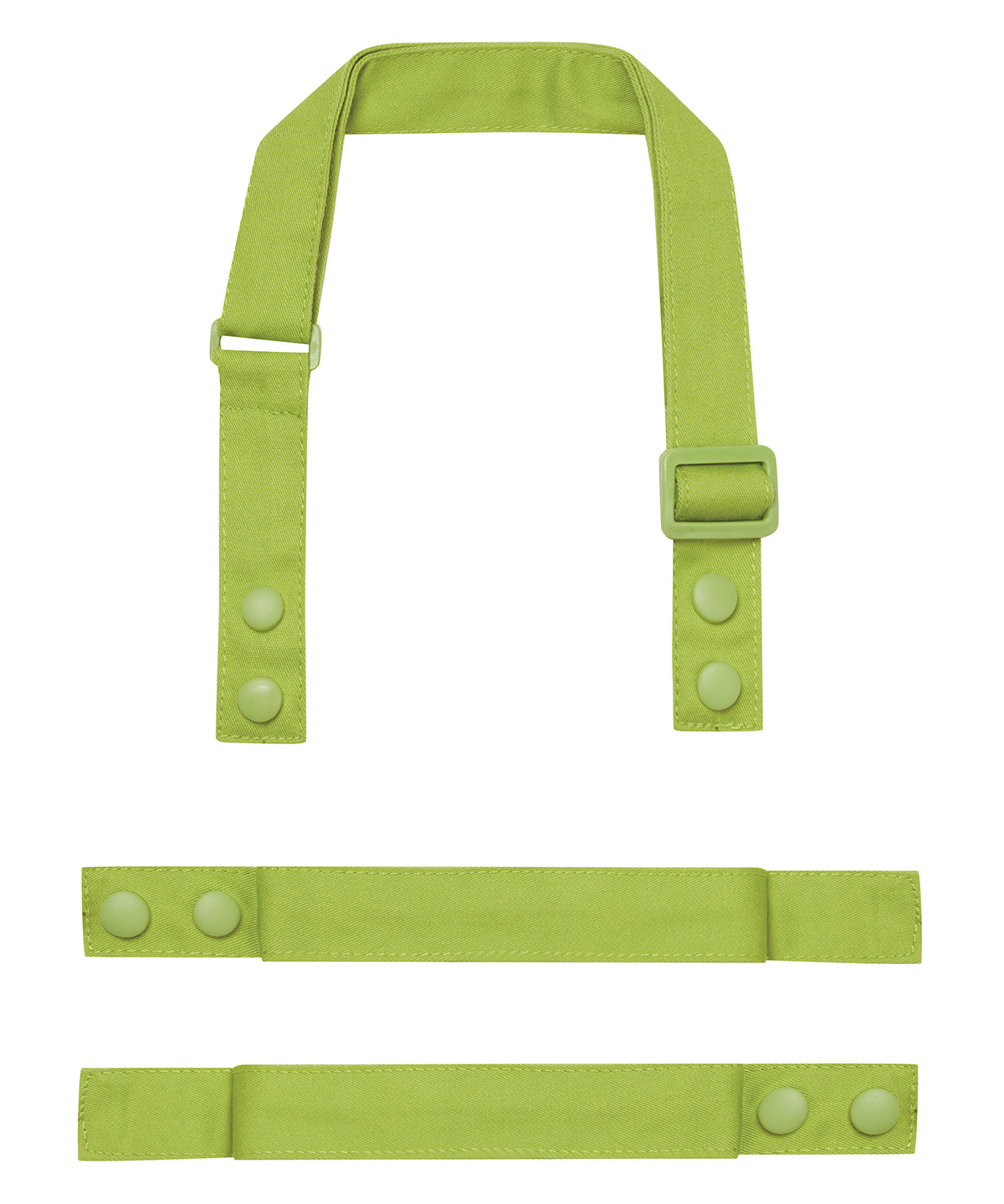 Premier ‘Swap & Pop’ Customisable Apron – Straps in Lime, front view