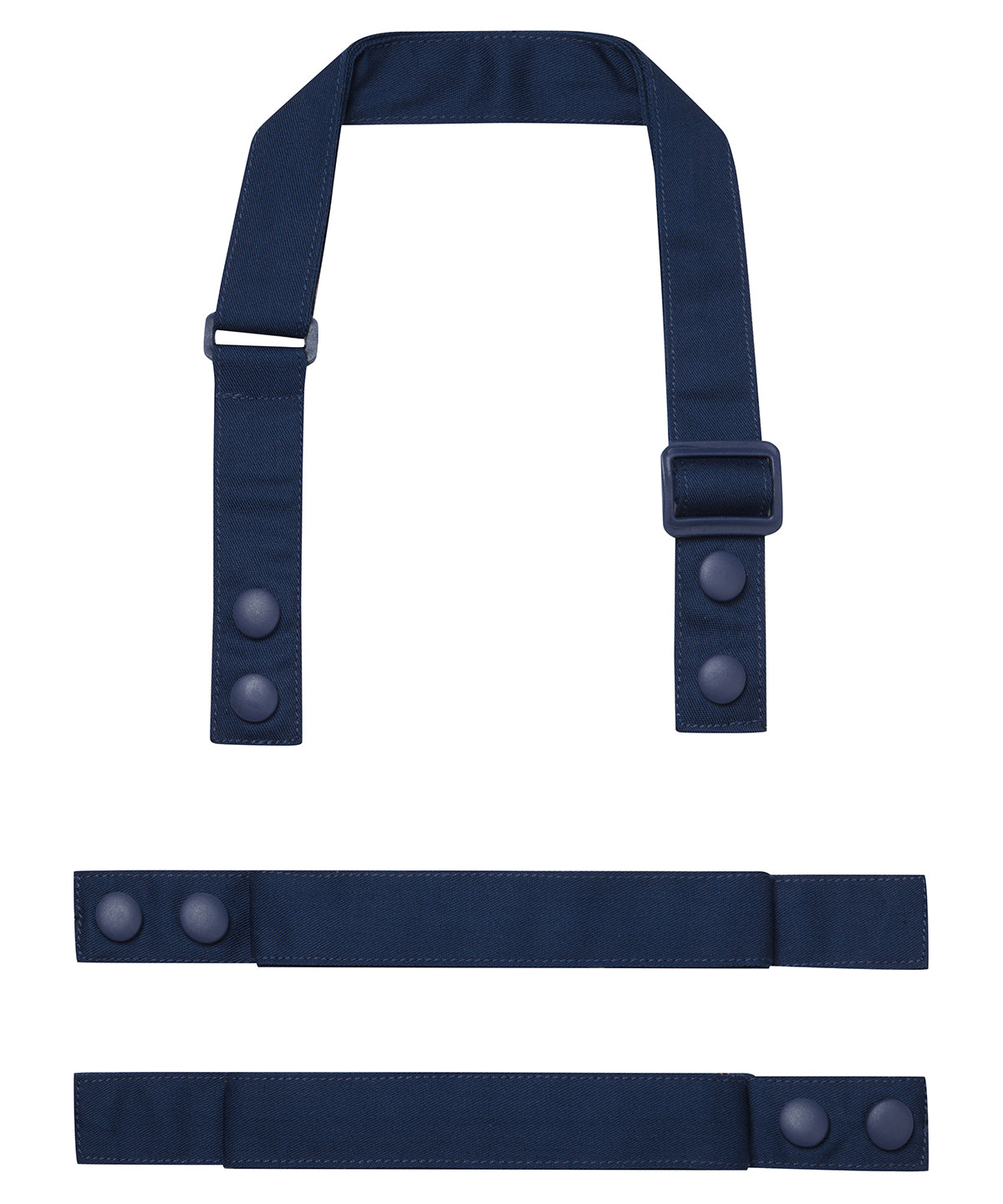 Premier ‘Swap & Pop’ Customisable Apron – Straps in Navy, front view