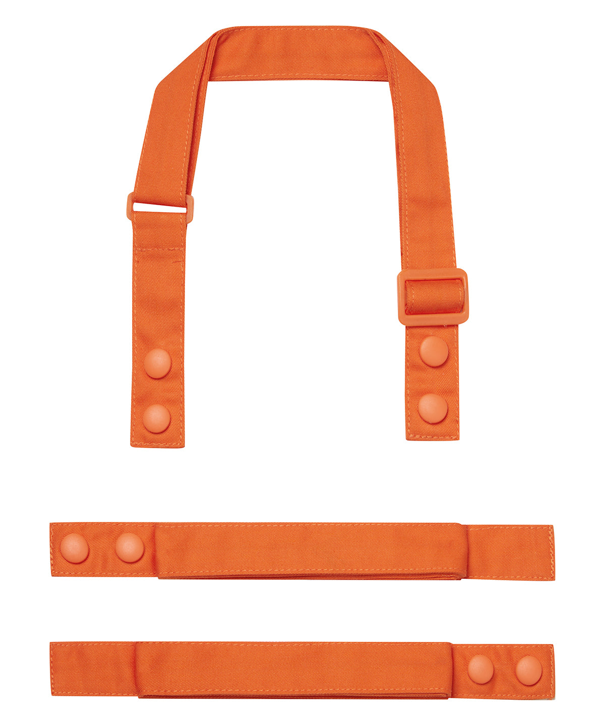 Premier ‘Swap & Pop’ Customisable Apron – Straps in Orange, front view
