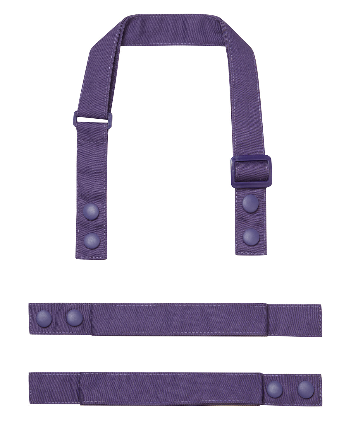 Premier ‘Swap & Pop’ Customisable Apron – Straps in Purple, front view