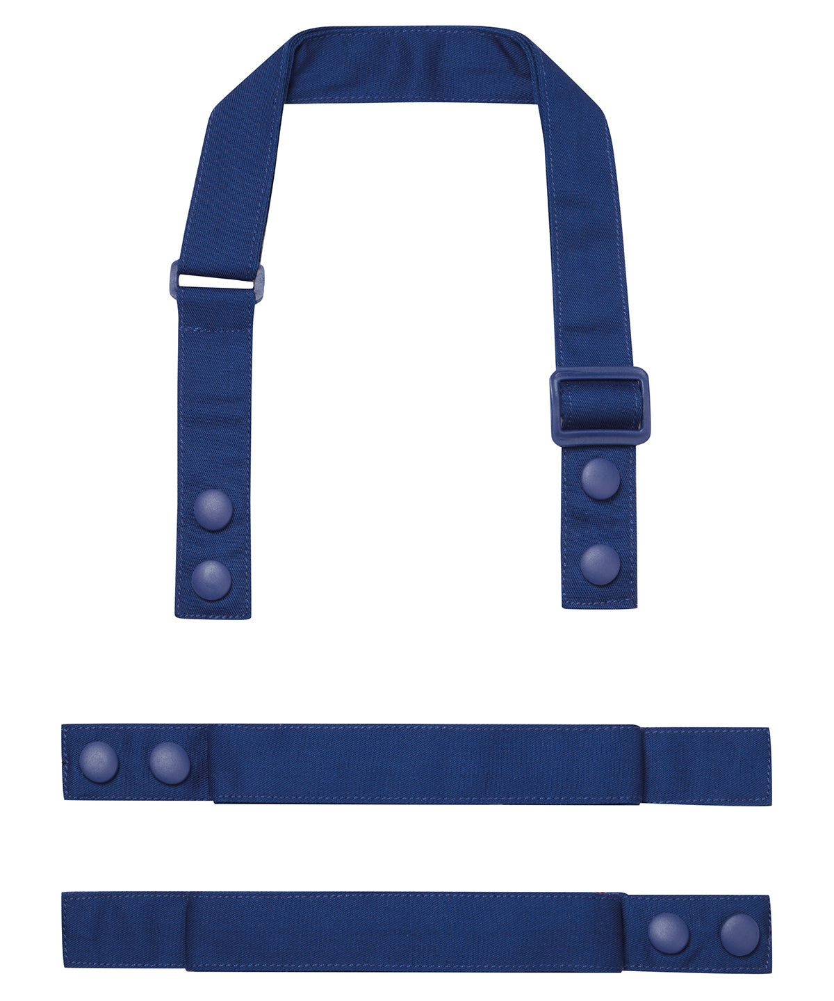 Premier ‘Swap & Pop’ Customisable Apron – Straps in Royal, front view