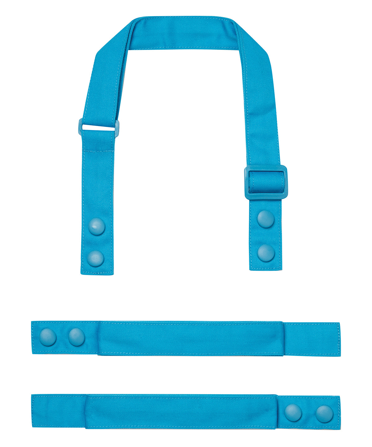 Premier ‘Swap & Pop’ Customisable Apron – Straps in Turquoise, front view