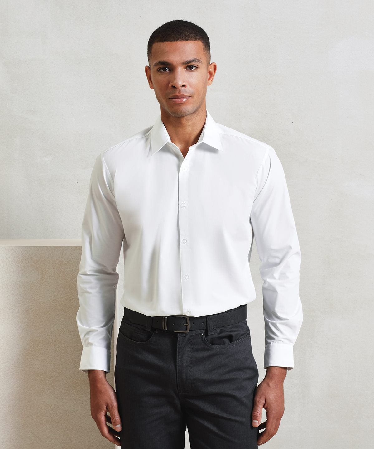 Premier Supreme poplin long sleeve shirt, lifestyle photo