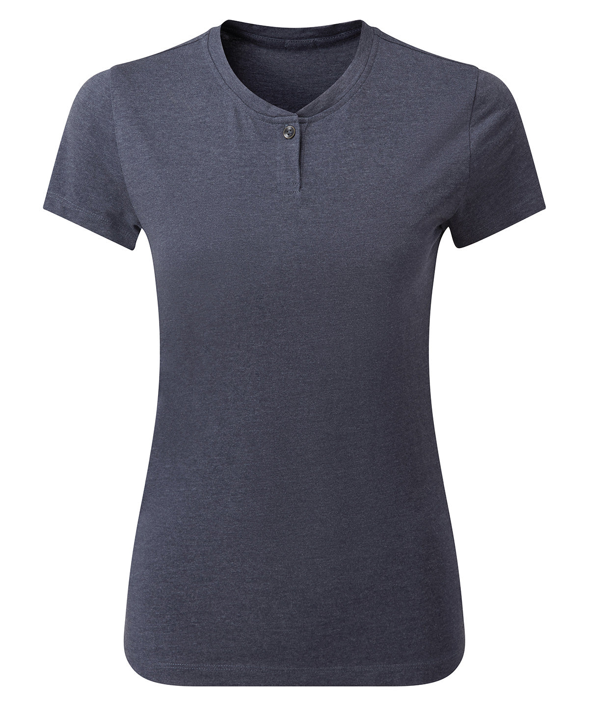 Premier Women’s Cotton Rich‘Comis’ Tee in Navy Marl, front view