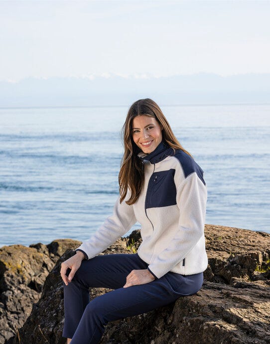 Cutter & Buck C&amp;B Ladies Cascade Sherpa Fleece