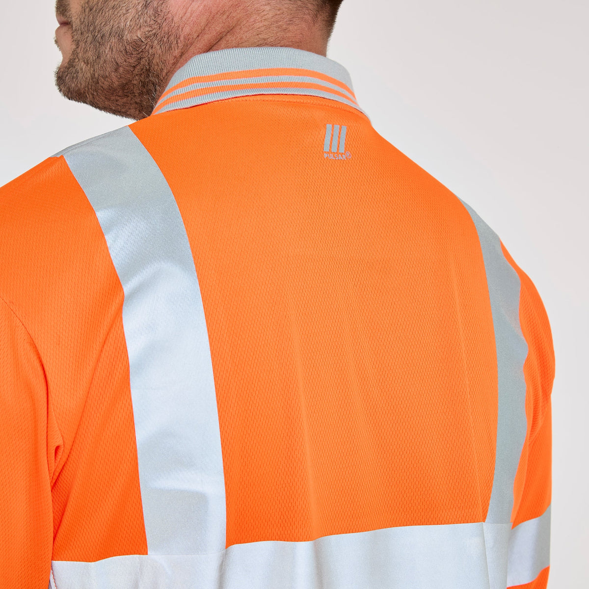 Pulsar Long Sleeve Polo Shirt Orange, image 7