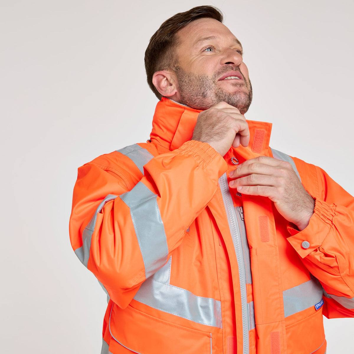 Pulsar Padded Bomber Jacket Orange, image 4
