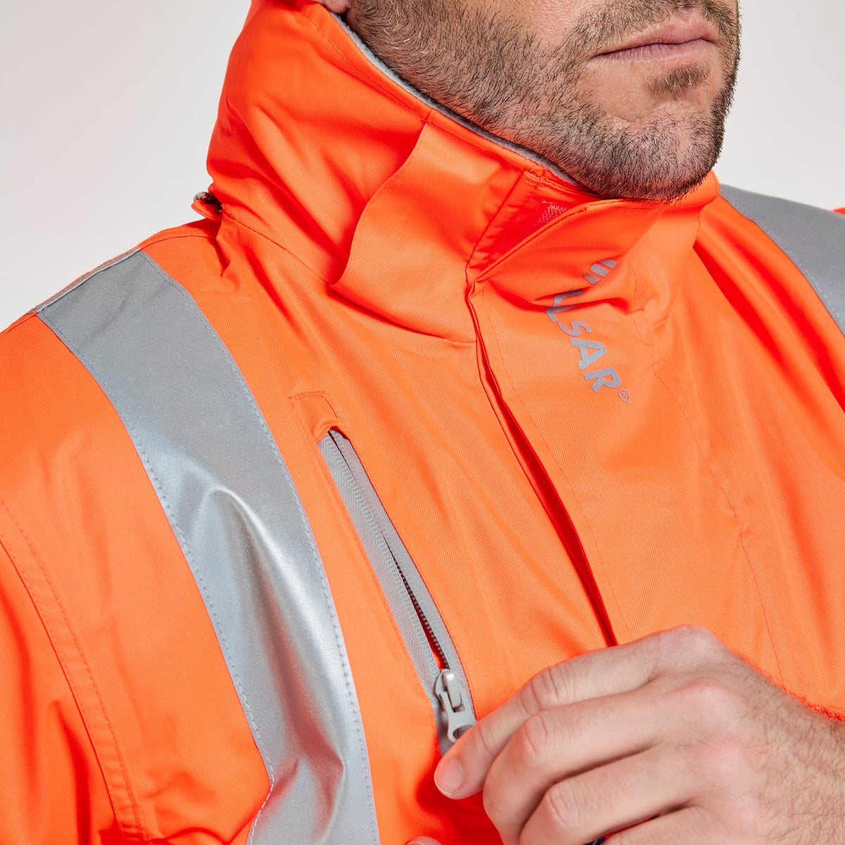 Pulsar Padded Bomber Jacket Orange, image 6