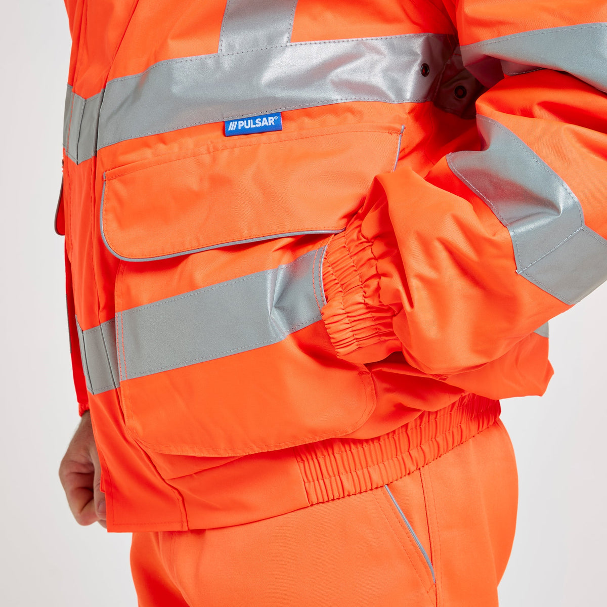Pulsar Padded Bomber Jacket Orange, image 7