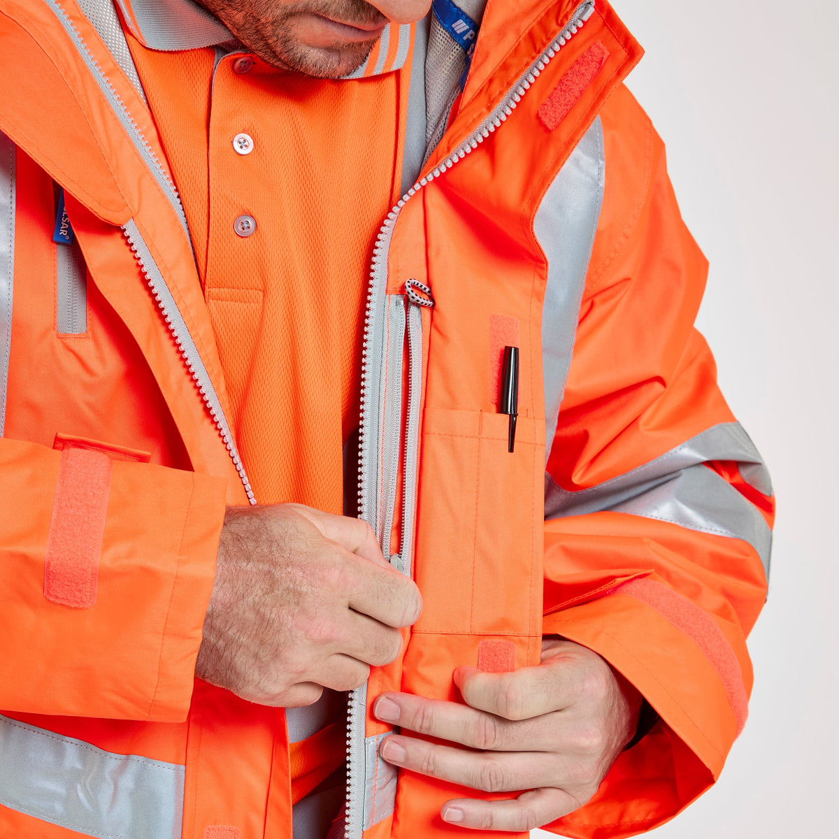 Pulsar Mesh Lined Storm Coat Orange, image 5