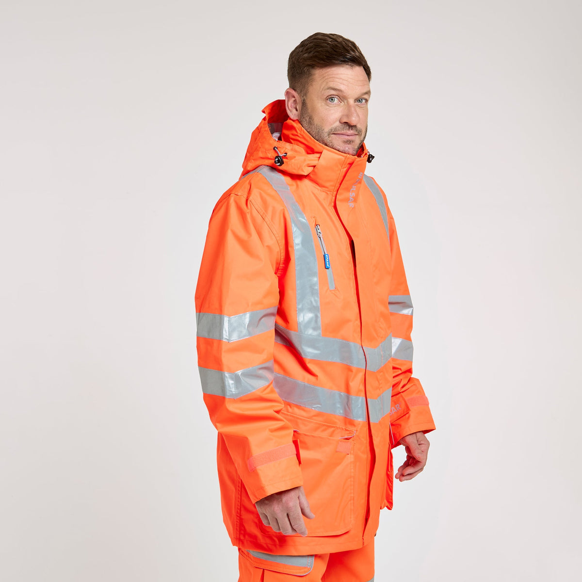Pulsar Mesh Lined Storm Coat Orange, image 3
