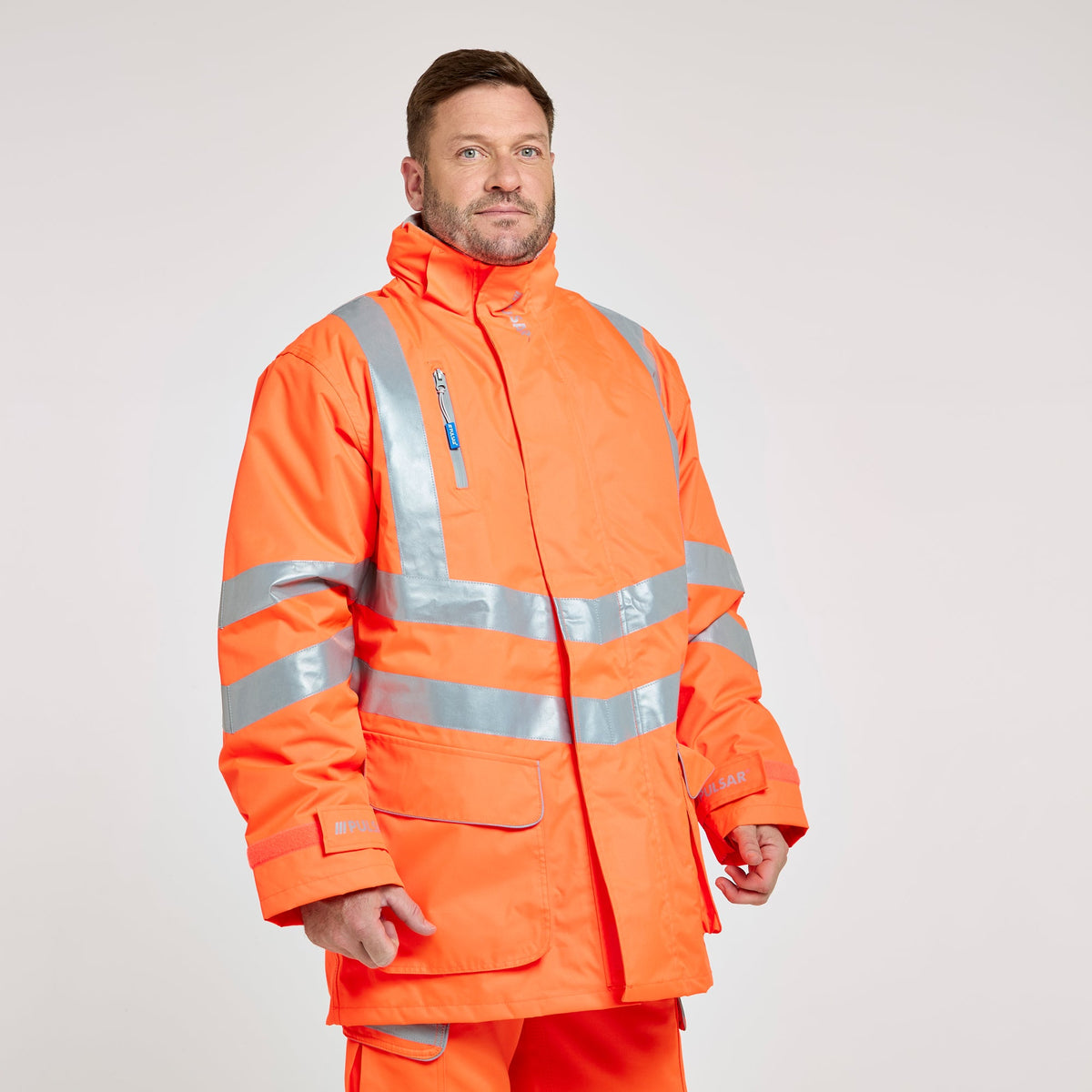 Pulsar Padded Storm Coat Orange, main product image
