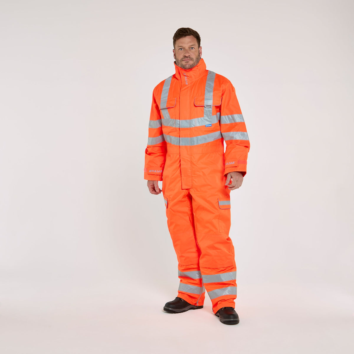 Pulsar Mesh Lined Coverall Orange, image 5