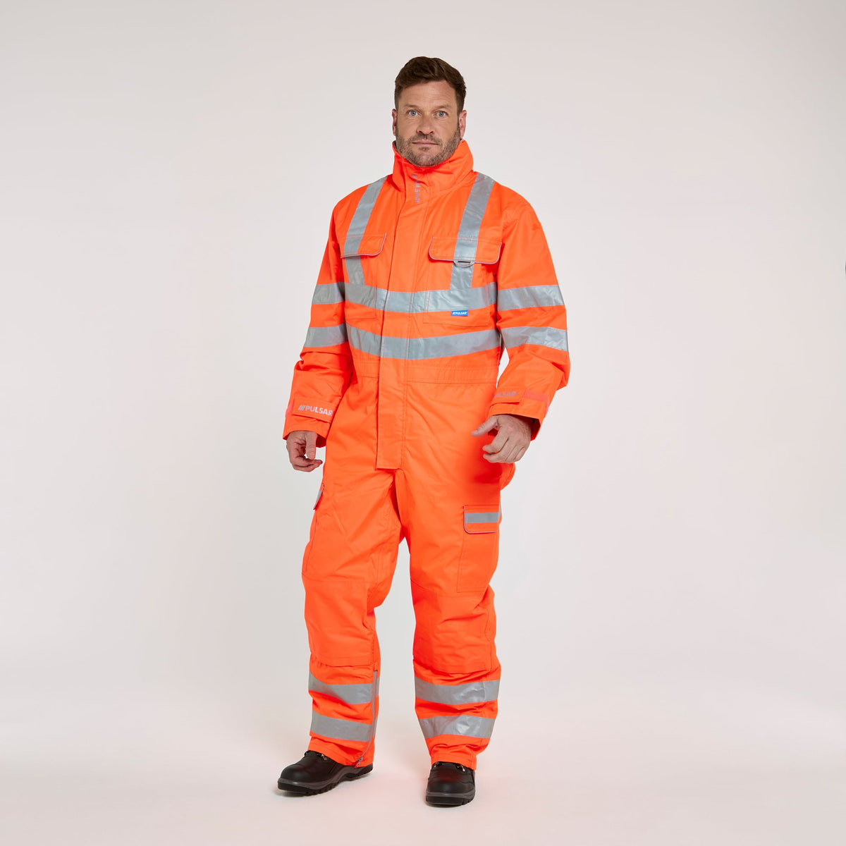 Pulsar Mesh Lined Coverall Orange, image 2