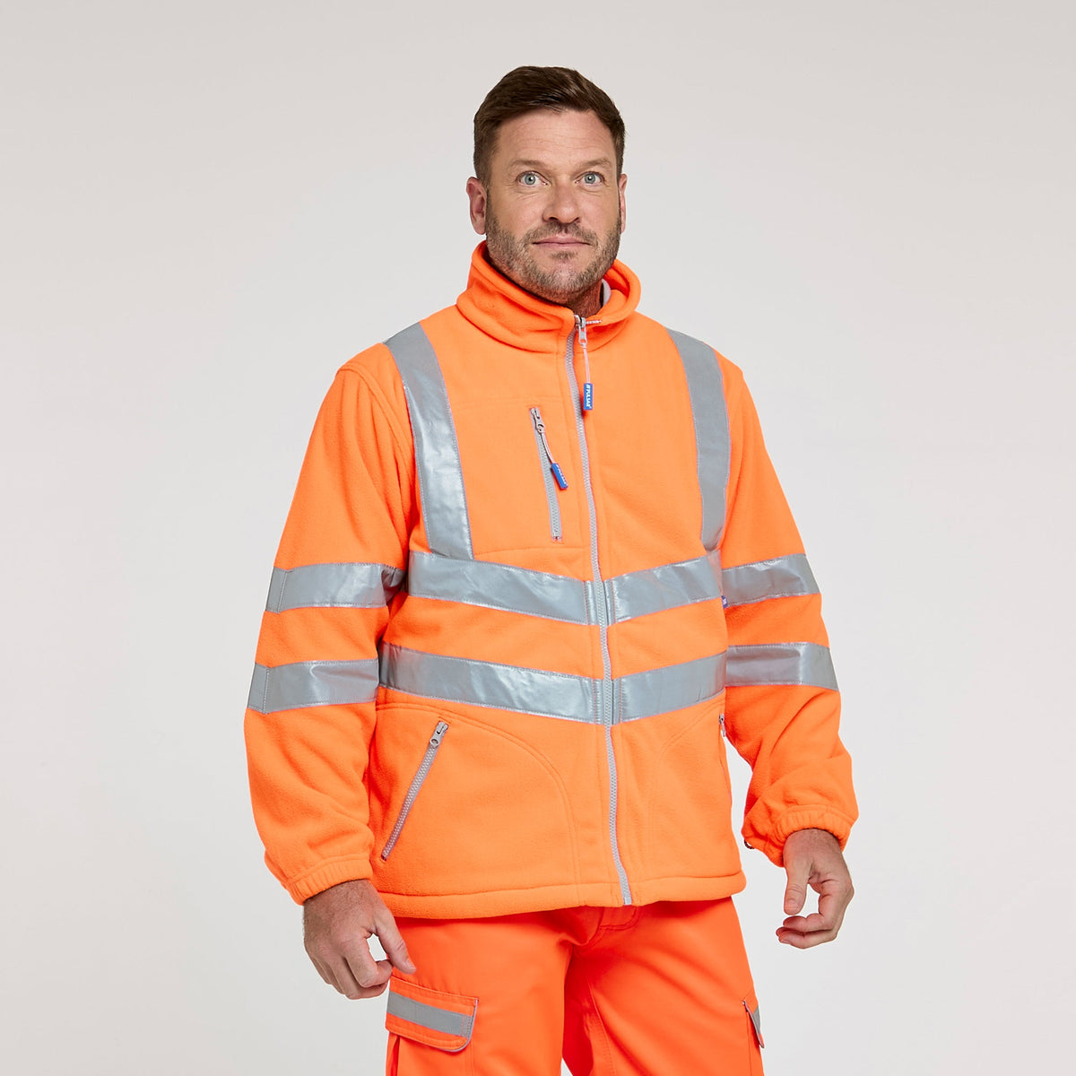 Pulsar Interactive Polar Fleece Jacket Orange, image 2