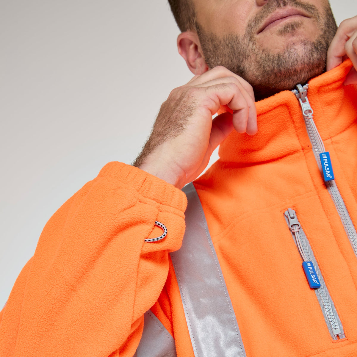 Pulsar Interactive Polar Fleece Jacket Orange, image 4