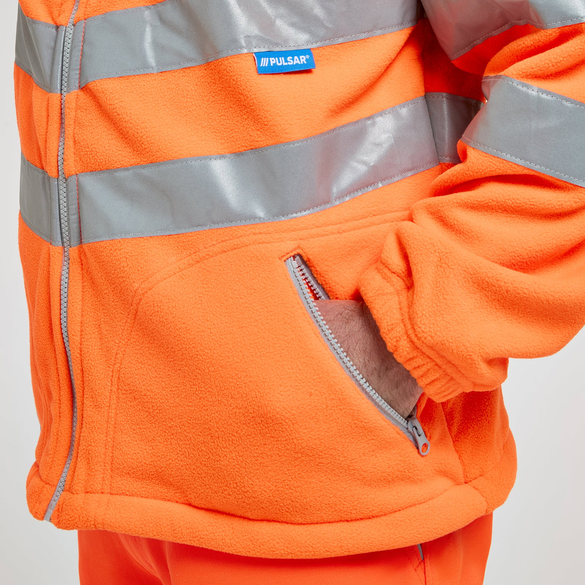 Pulsar Interactive Polar Fleece Jacket Orange, image 5