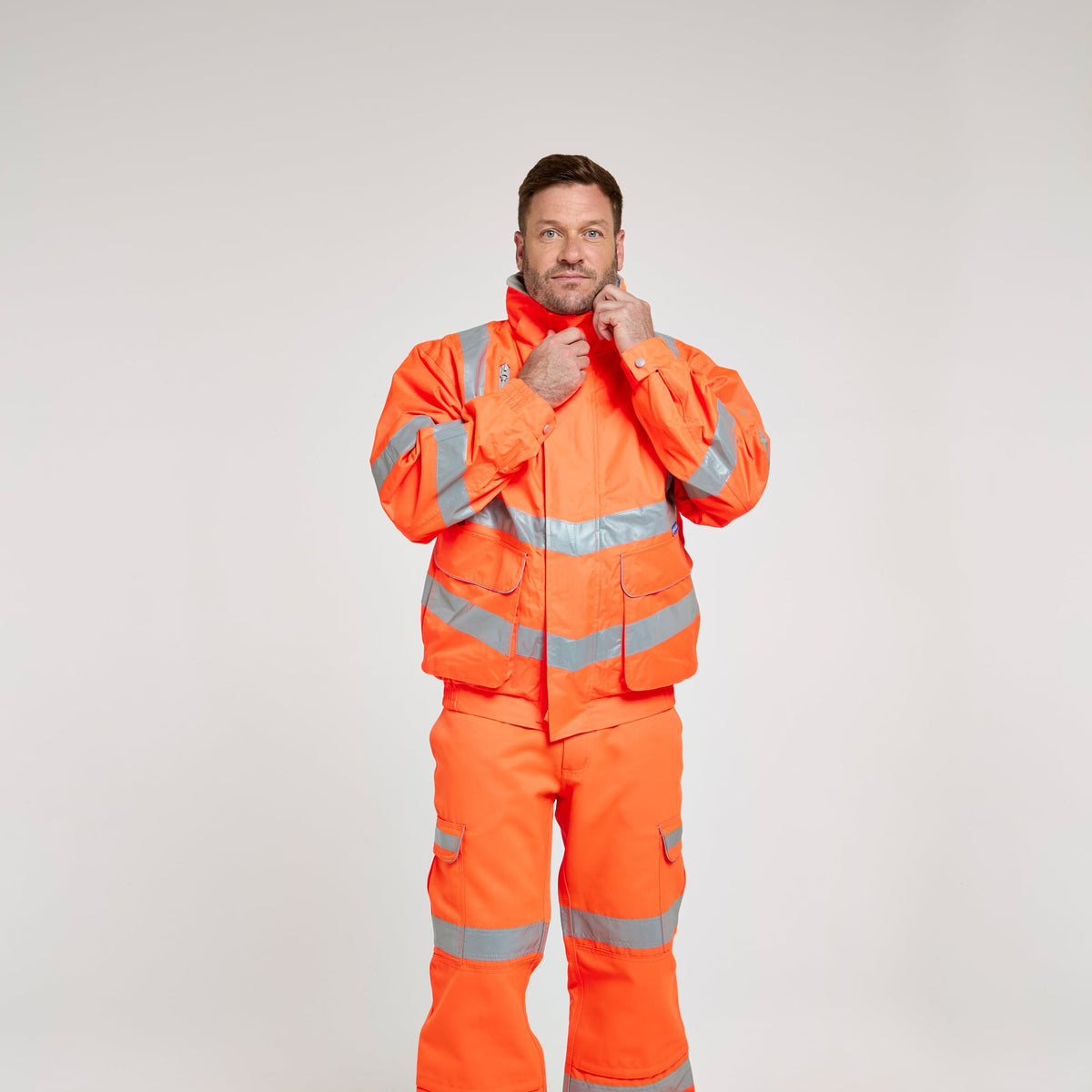 Pulsar Mesh Lined Bomber Jacket Orange, image 6