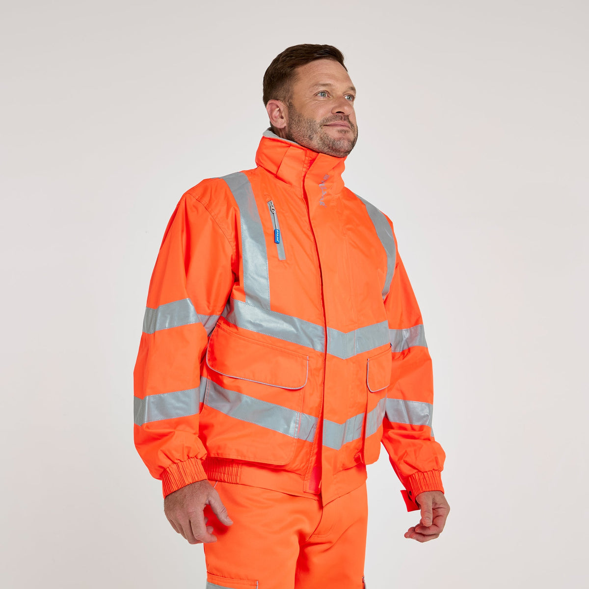 Pulsar Mesh Lined Bomber Jacket Orange, image 7
