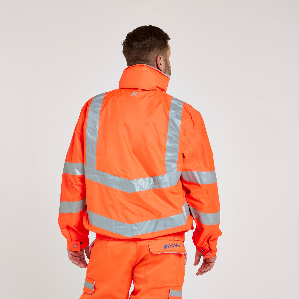 Pulsar Mesh Lined Bomber Jacket Orange, image 8