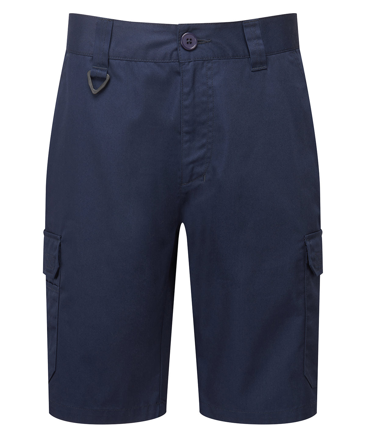 Premier Workwear cargo shorts in Navy, front view