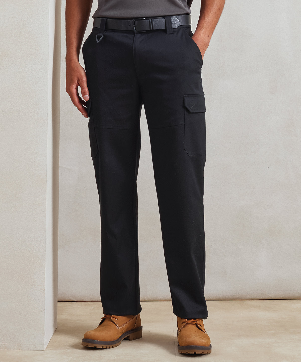 Premier Stretchchecker work cargo trousers, lifestyle photo