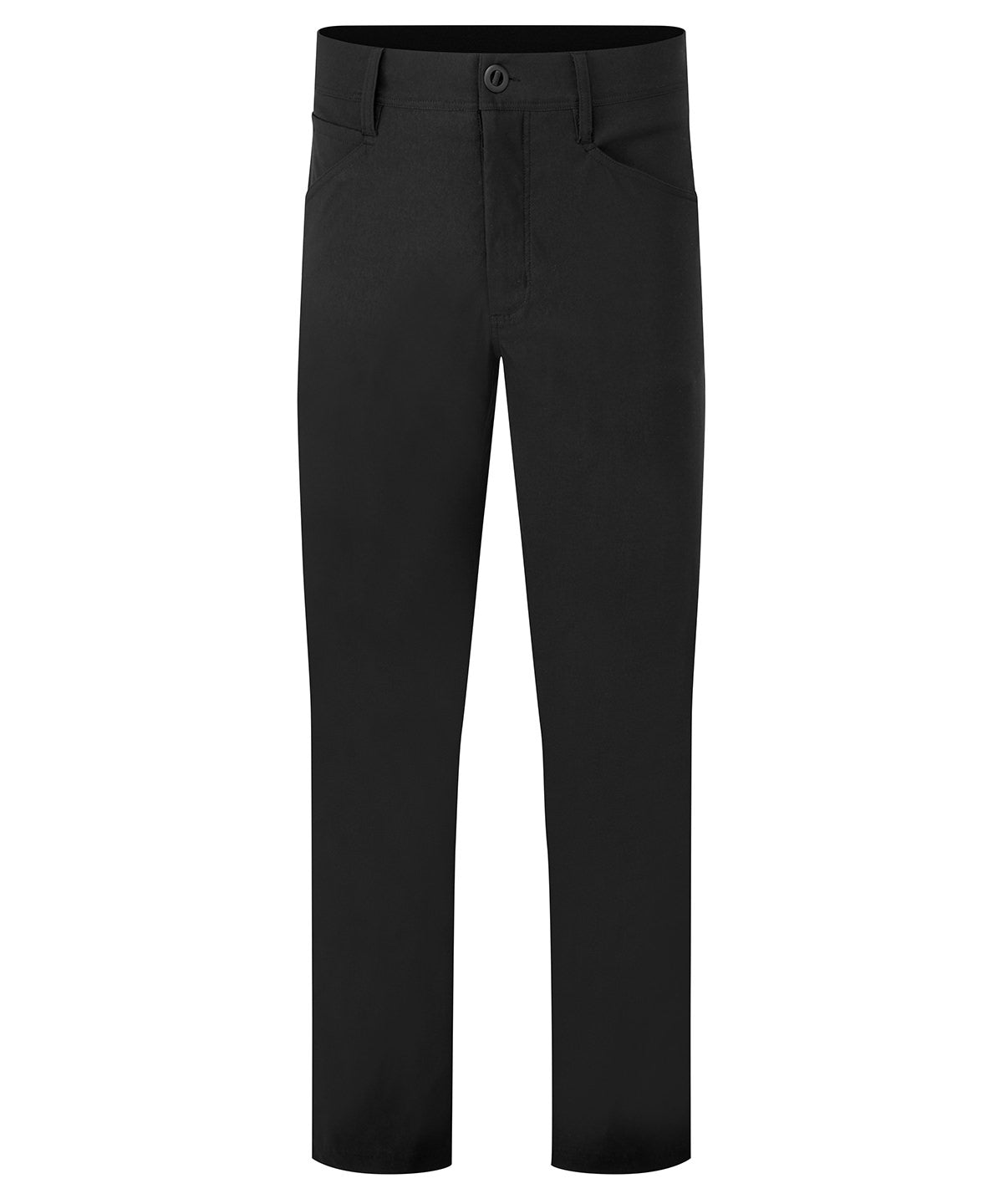 Premier Stretchchecker ‘Adapt’ trousers in Black, front view