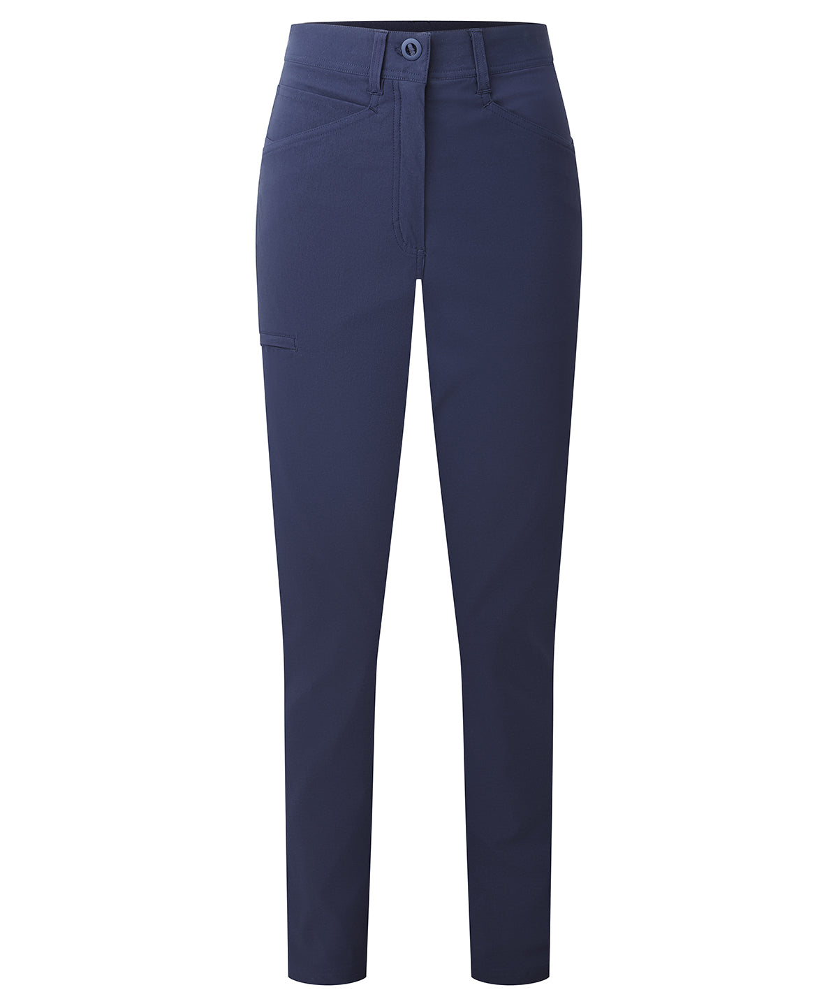 Premier Women's Stretchchecker 'Adapt' trousers in Navy, front view