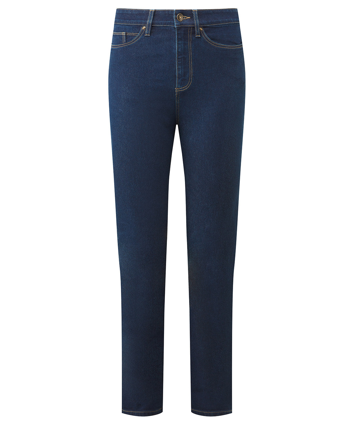 Premier Women’s Workready straight-leg jeans in Indigo, front view