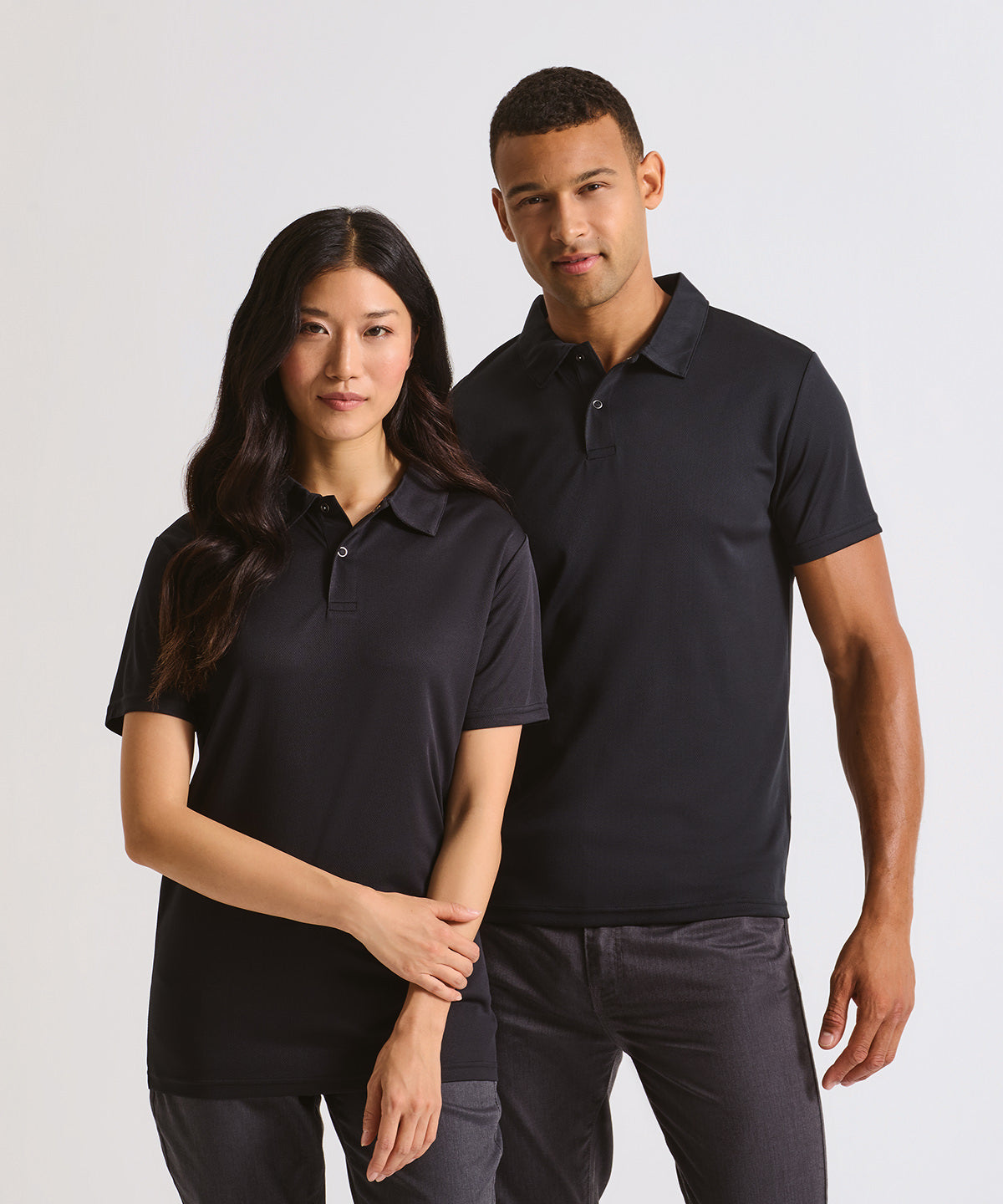 Premier Coolchecker studded polo, lifestyle photo
