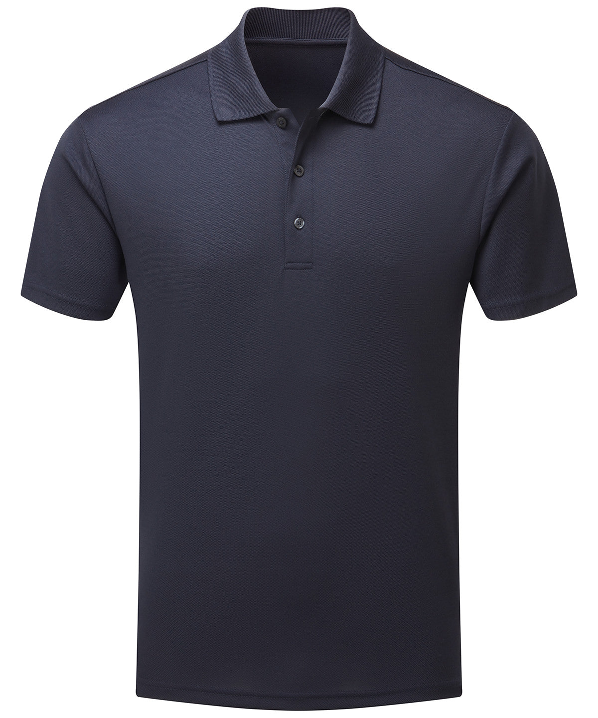 Premier Men’s Spun Dyed Recycled Polo Shirt in French Navy, front view
