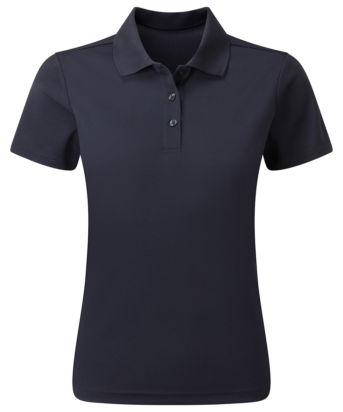 Premier Women’s Spun Dyed Recycled Polo Shirt in French Navy, front view