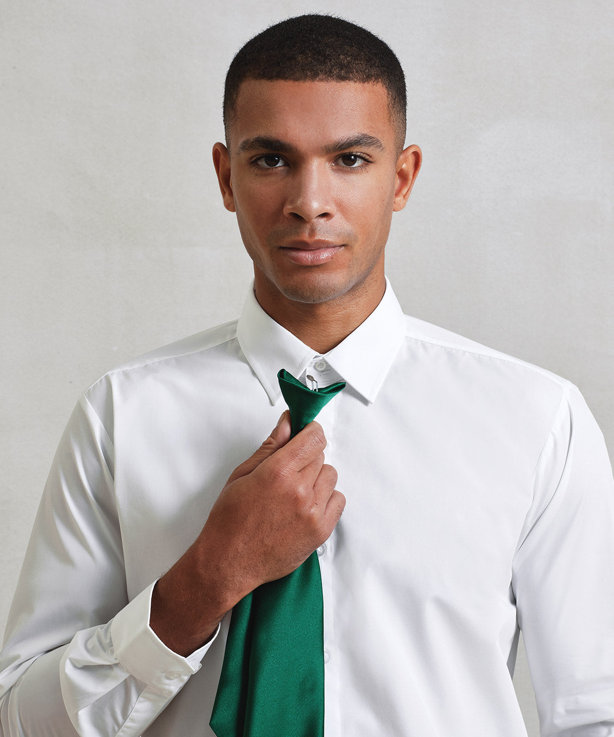 Premier 'Colours' satin clip tie, lifestyle photo