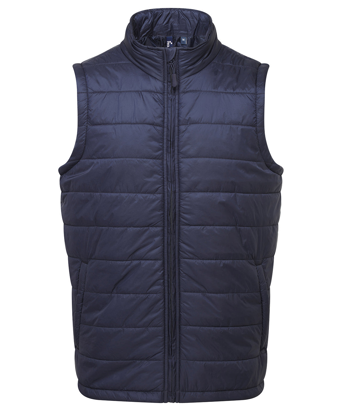 Premier ‘Recyclight’ padded gilet in Navy, front view